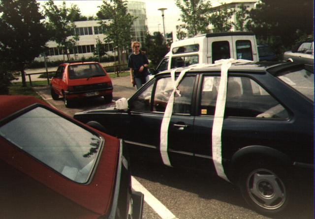 Leichte Probleme beim Ein- und Ausparken nach dem Sekt